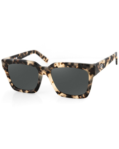Shop Aqs Unisex Lexi 52mm Polarized Sunglasses In Grey