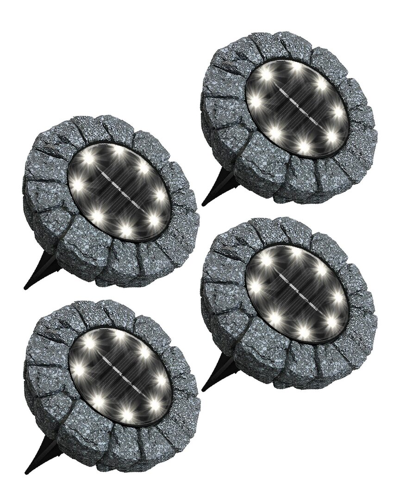 Shop Bell + Howell 8 Led Outdoor Stone Disk Lights - 4 Pack