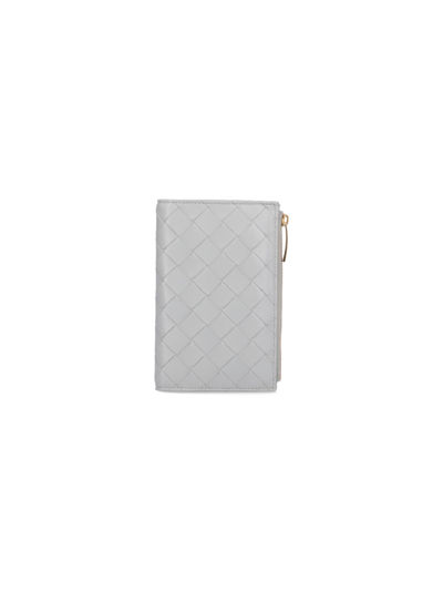 Shop Bottega Veneta Bi-fold Wallet In Gray