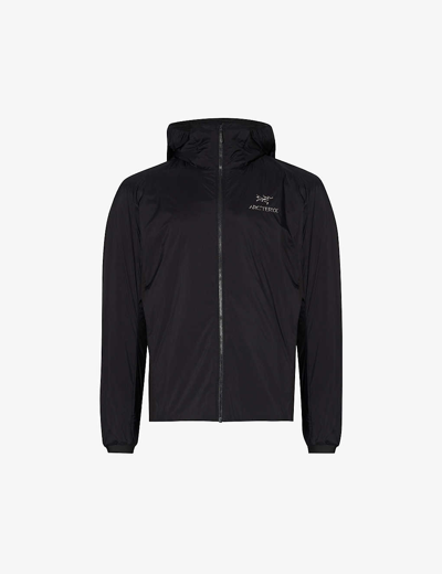 Shop Arc'teryx Atom Logo-print Shell Jacket In Black