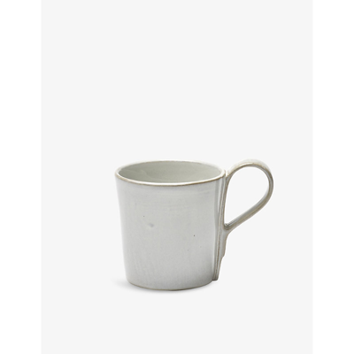 Serax White La Mère Venetian-handle Stoneware Coffee Cup 6.5cm In White