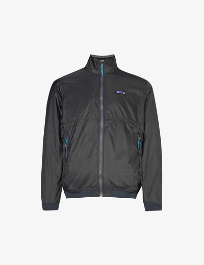 Shop Patagonia Men's Forge Grey Microdini Brand-tab Recycled-nylon Jacket