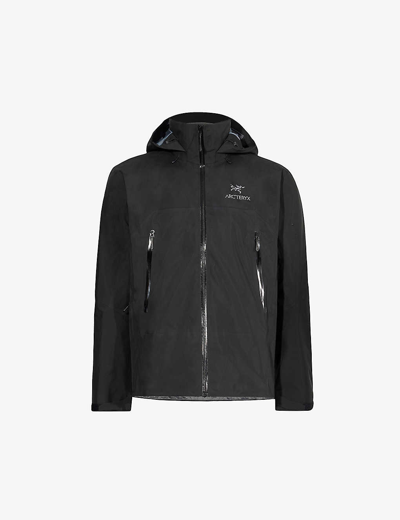 Shop Arc'teryx Arcteryx Men's Black Beta Brand-embroidered Regular-fit Shell Jacket