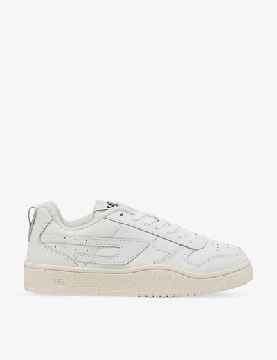 Shop Diesel Womens White S-ukiyo V2 Leather Low-top Trainers