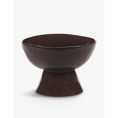 Serax Brown La Mère Large High Stoneware Bowl 20.5cm In Brown