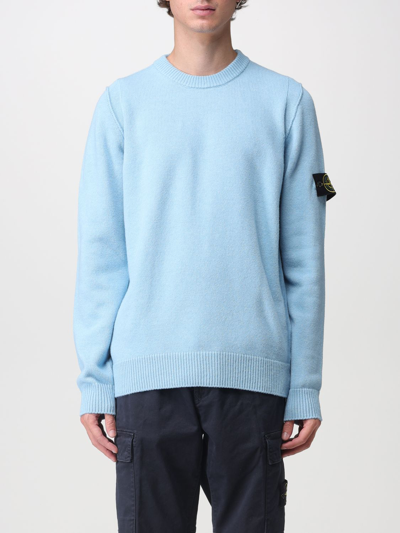 Shop Stone Island Sweater  Men Color Gnawed Blue