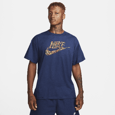 Shop Nike Men's  Sportswear Max90 T-shirt In Blue