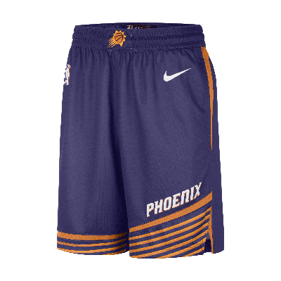 Shop Nike Phoenix Suns Icon Edition  Men's Dri-fit Nba Swingman Shorts In Purple