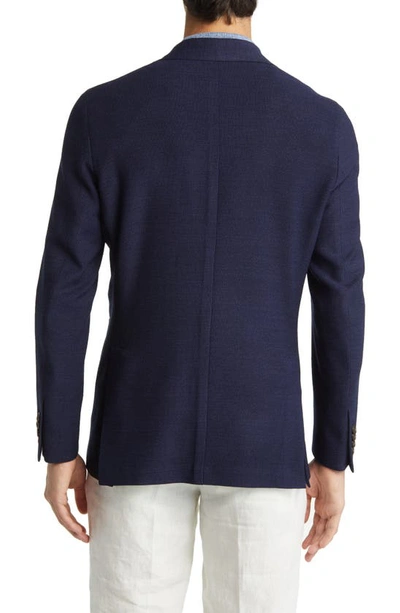 Jack Victor Hampton Soft Constructed Stretch Wool Sport Coat In Blue