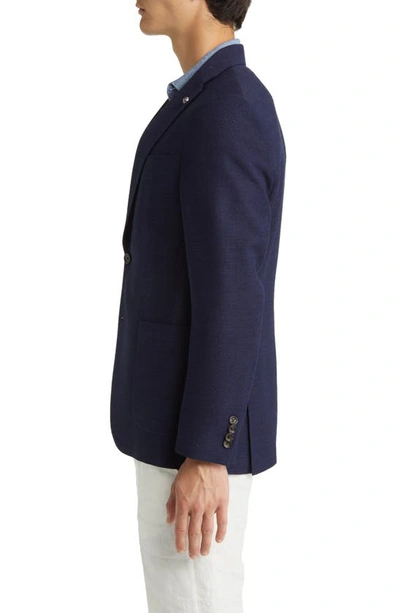 Shop Jack Victor Hampton Soft Constructed Stretch Wool Sport Coat In Blue