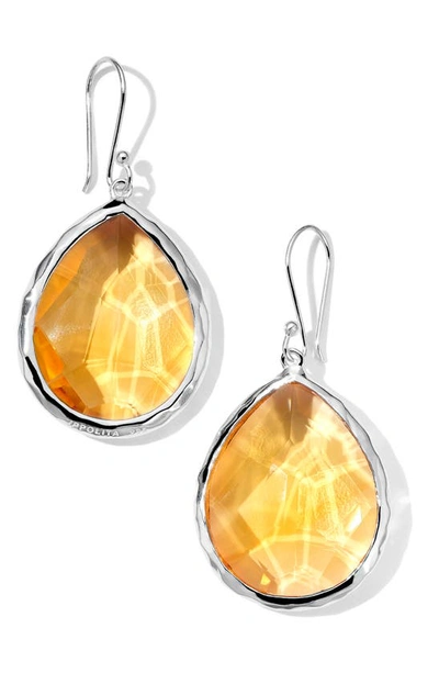 Shop Ippolita Large Rock Candy® Teardrop Earrings In Silver