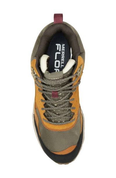 Shop Merrell Speed Solo Mid Waterproof High Top Hiking Sneaker In Spice