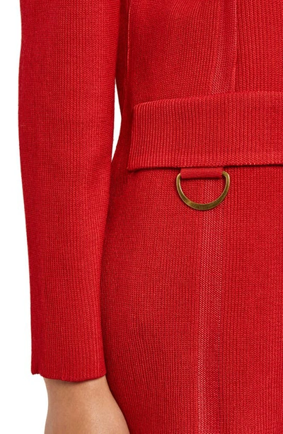 Shop Misook Tailored Knit Blazer In Classic Red