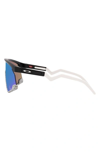 Shop Oakley Bxtr 39mm Prizm™ Wrap Shield Sunglasses In Sapphire