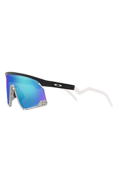 Shop Oakley Bxtr 39mm Prizm™ Wrap Shield Sunglasses In Sapphire