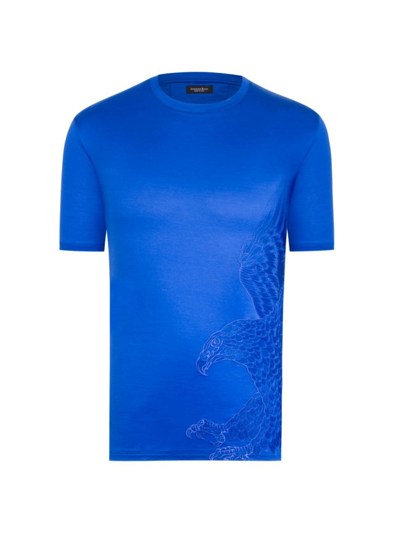 Shop Stefano Ricci Men's T-shirt In Sailor Blue