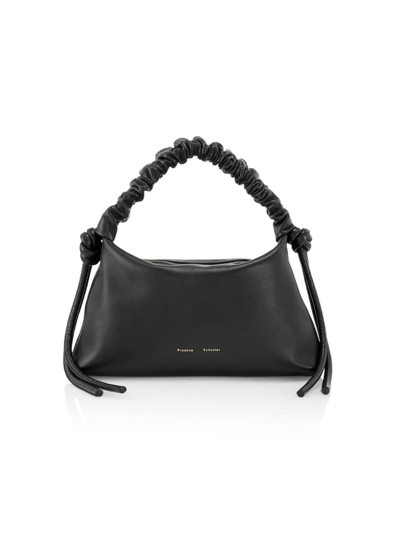 Shop Proenza Schouler Women's Small Leather Drawstring Top-handle Bag In Black