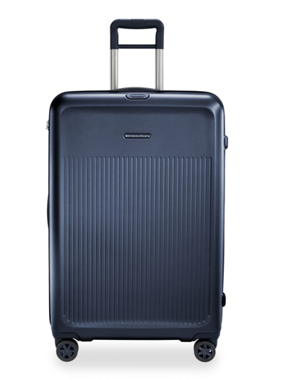 Shop Briggs & Riley Men's Sympatico Large Expandable Spinner Suitcase In Navy