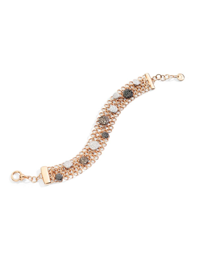 Shop Pomellato Women's Sabbia 18k Rose Gold & 1.5 Tcw Diamond Chain Bracelet