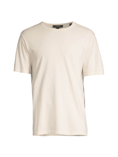 Shop Vince Men's Garment-dyed Crewneck T-shirt In Washed Cream
