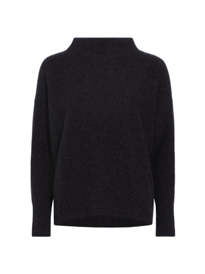 Shop Vince Women's Funnelneck Cashmere Sweater In Charcoal