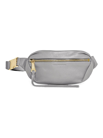 Shop Aimee Kestenberg Women's Milan Leather Bum Bag In Cool Grey