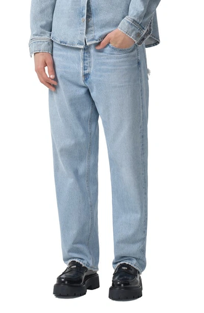 Shop Agolde '90s Organic Cotton Straight Leg Jeans In Snapshot