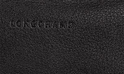 Shop Longchamp Smile Small Half Moon Leather Crossbody Bag In Black