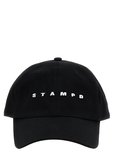 Shop Stampd Logo Embroidery Cap Hats Black