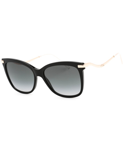 Shop Jimmy Choo Women's Steff/s  55mm Sunglasses In Black