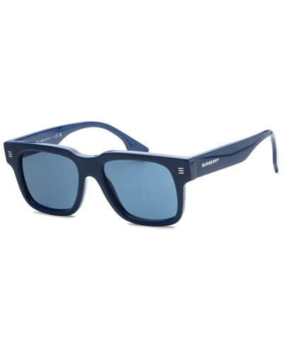 Shop Burberry Men's Hayden 54mm Sunglasses In Blue