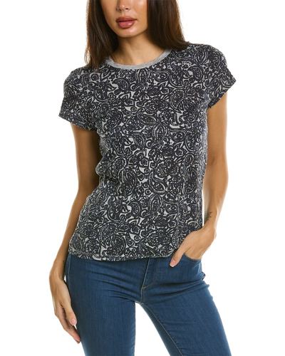 Shop Goldie Paisley Ringer T-shirt In Blue