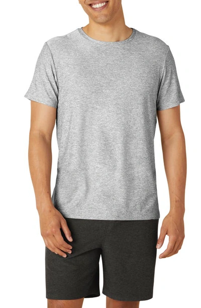 Shop Beyond Yoga Featherweight Always Beyond Performance T-shirt In Silver Mist