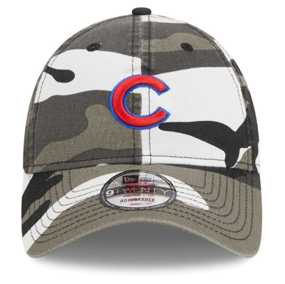 Shop New Era Camo Chicago Cubs Black Camo 9twenty Adjustable Hat