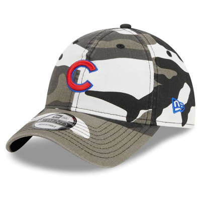 Shop New Era Camo Chicago Cubs Black Camo 9twenty Adjustable Hat