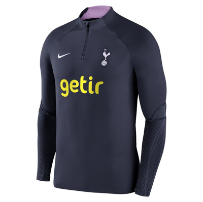 Shop Nike Navy Tottenham Hotspur Strike Drill 2023/24 Performance Quarter-zip Long Sleeve Top