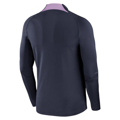 Shop Nike Navy Tottenham Hotspur Strike Drill 2023/24 Performance Quarter-zip Long Sleeve Top