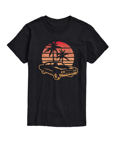 Shop Airwaves Men's Sunset Car Short Sleeve T-shirt In Black