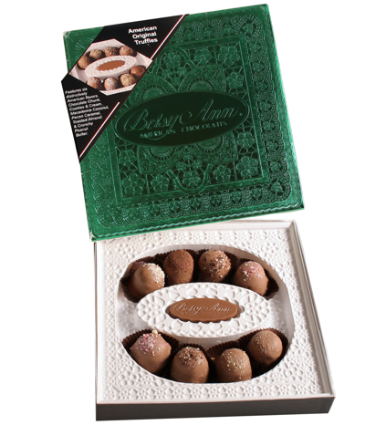 Betsy Ann Chocolates 8 Piece American Truffle With Lid