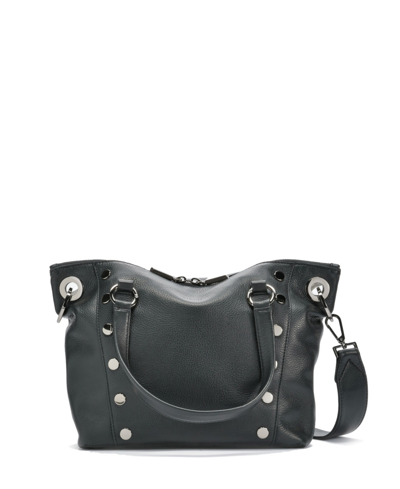 Shop Hammitt Daniel Medium Leather Tote In Black Gunmetal