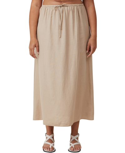 Shop Cotton On Women's Haven Maxi Slip Skirt In Mid Taupe