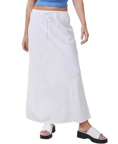 Shop Cotton On Women's Haven Maxi Slip Skirt In White