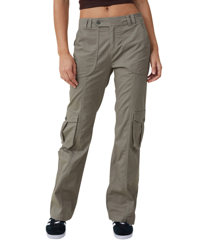 Shop Cotton On Women's Bootleg Cargo Flare Pants In Woodland