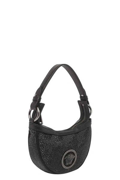 Shop Versace Shoulder Bag In Black