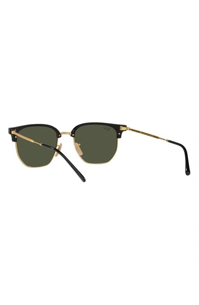 Shop Ray Ban New Clubmaster 51mm Irregular Sunglasses In Black