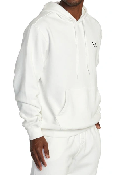 Shop Rvca Essential Pullover Hoodie In Off White