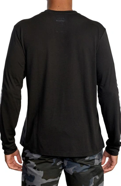 Shop Rvca 2x Long Sleeve Performance Graphic T-shirt In Black