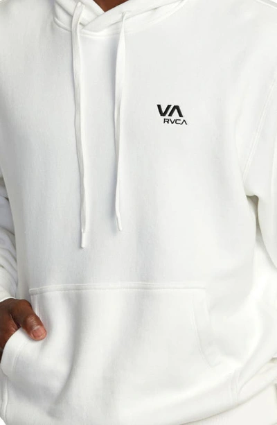 Shop Rvca Essential Pullover Hoodie In Off White