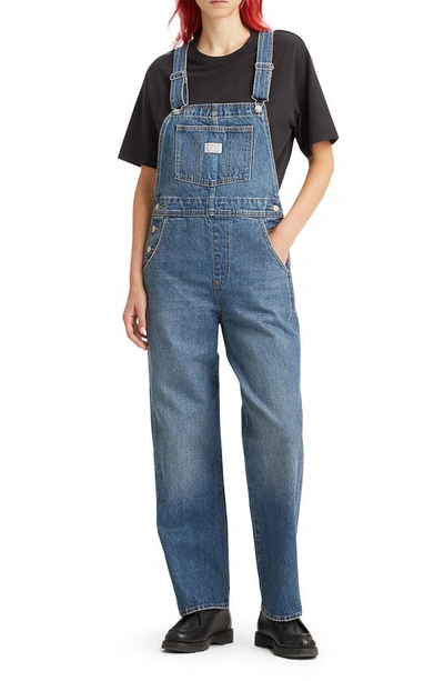 Shop Levi's Nonstretch Denim Overalls In Hopefully High