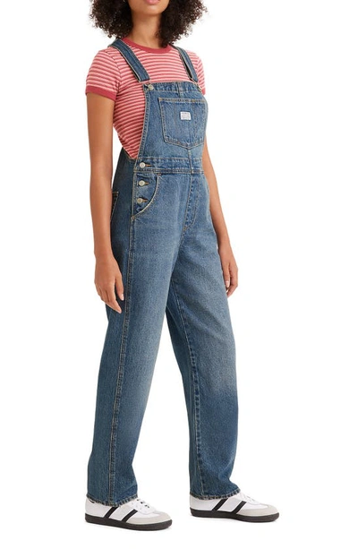 Shop Levi's Nonstretch Denim Overalls In Hopefully High